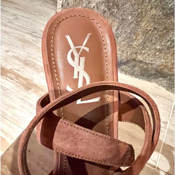 Yves Saint Laurent Essential Kid Suede Platforms - Picture 8 of 12